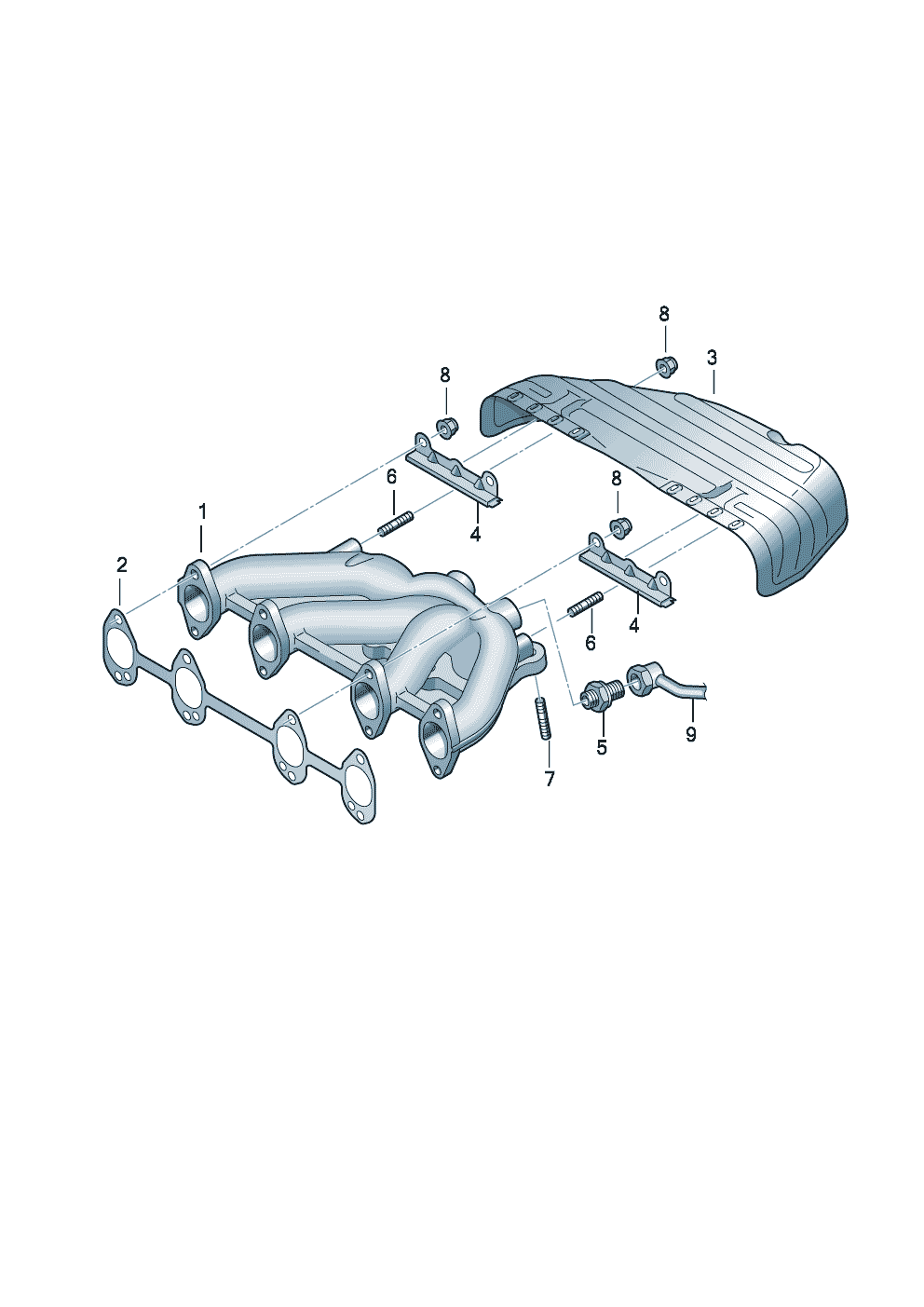 Exhaust manifolds 1.6ltr. - Audi A3/S3/Sportb./Lim./qu. - a3