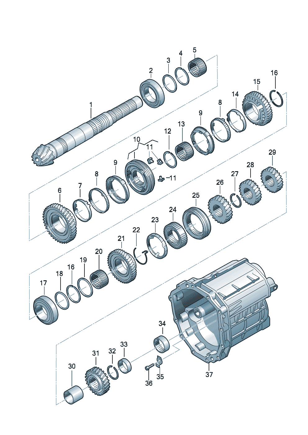 AbtriebswelleRäder und Wellenfür 6-Gang Schaltgetriebe 2,0/2,4Ltr.2,8/3,2Ltr. - Audi A6/Avant - a6