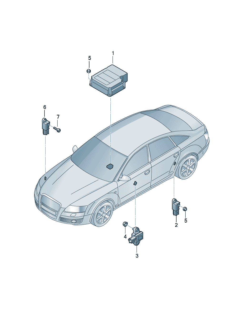 Электродетали для подуш.безоп.  - Audi A6/Avant - a6