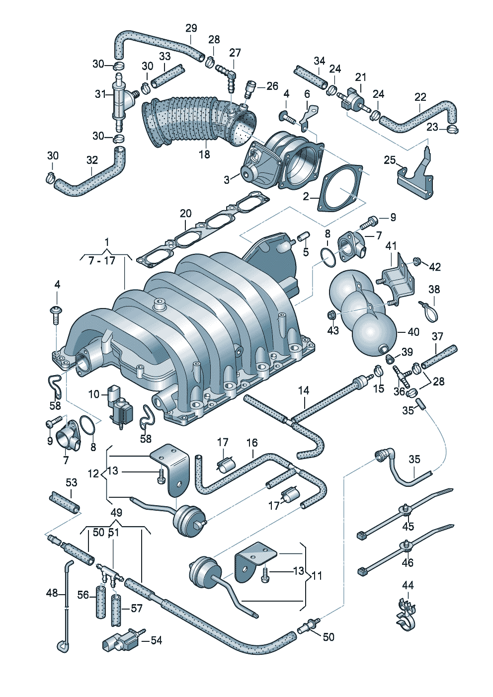 uklad ssacyinstalacja podcisnieniaezektor 4,2 ltr. - Audi RS4 Cabriolet qu. - rs4c