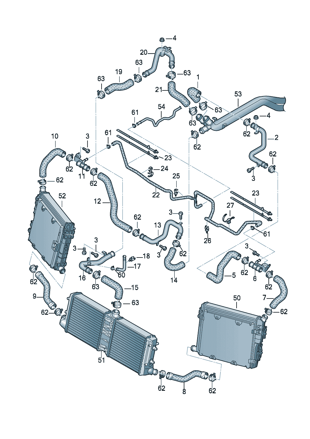 Układ chłodzenia silnika przod - Audi R8/Spyder - r8