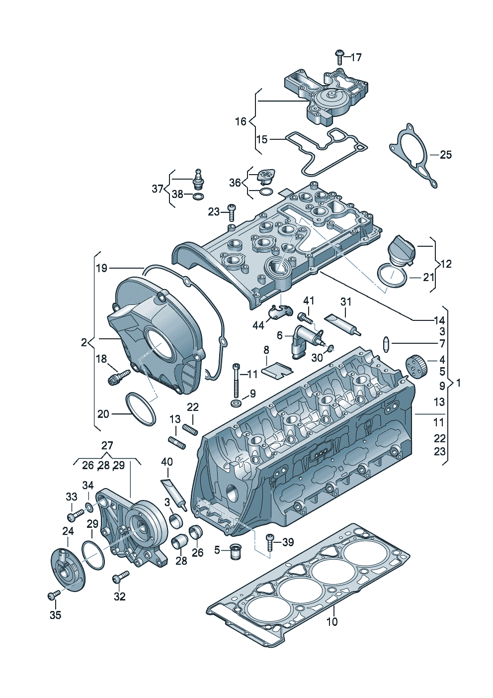 Cylinder headcylinder head cover 2.0 Ltr. - Audi A6/Avant - a6