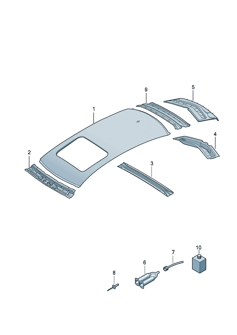Dach  - Audi A6/S6/Avant quattro - a6q