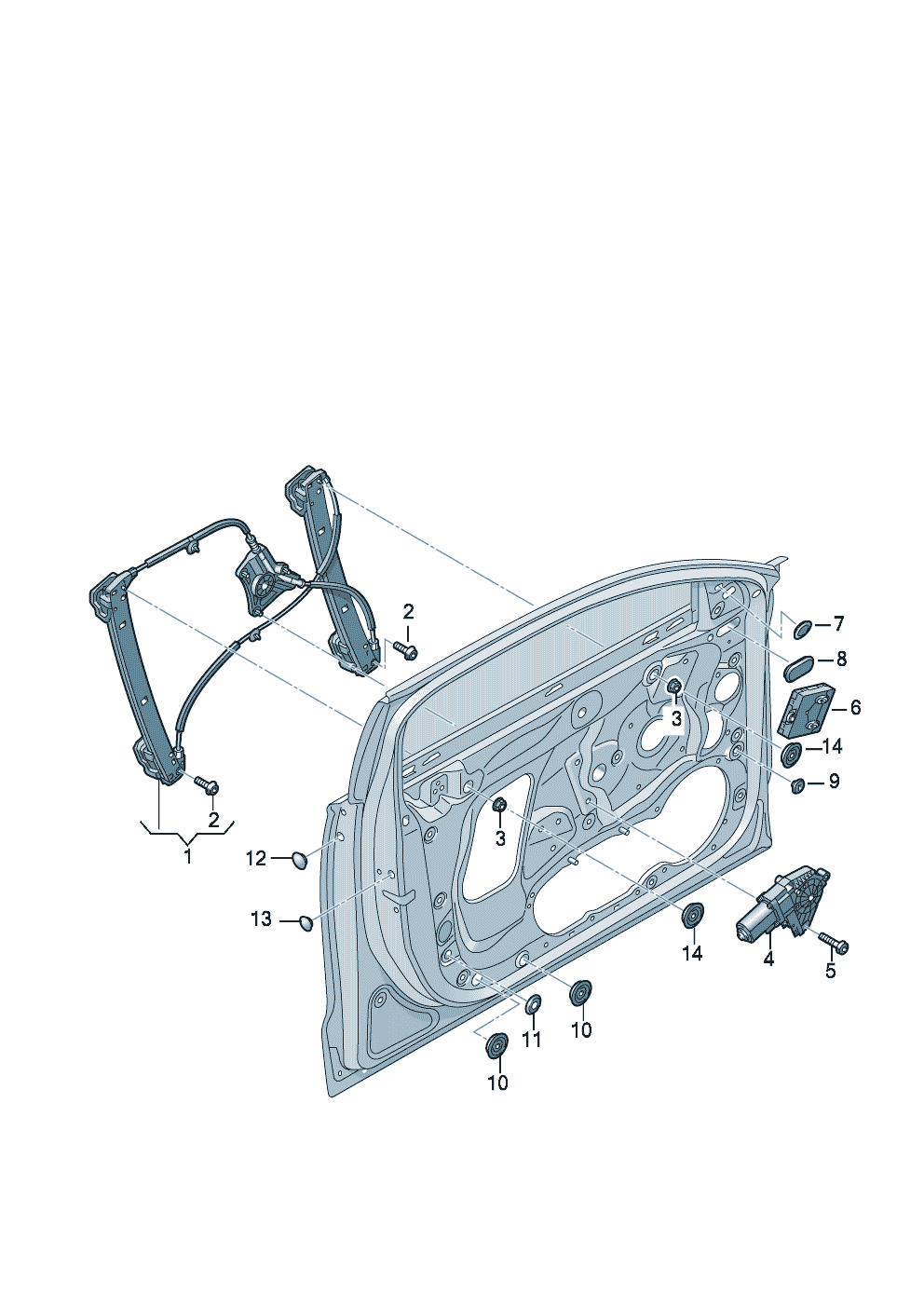 podnosnik szyby przod - Audi A6/Avant - a6