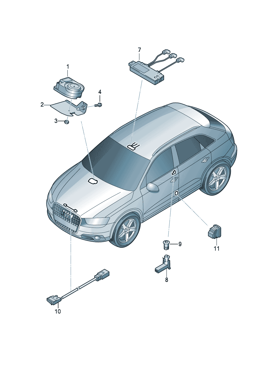 alarm przeciwwłam.(fabryczny)  - Audi Q3/Sportback - aq3
