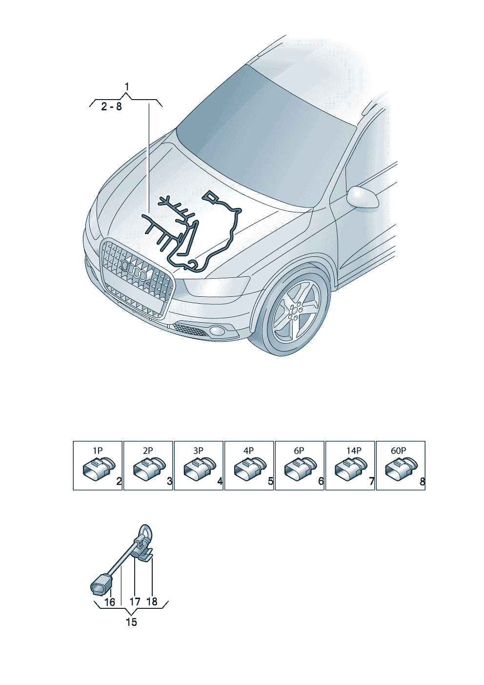 Кабель-адаптердля топливного насоса  - Audi Q3/Sportback - aq3