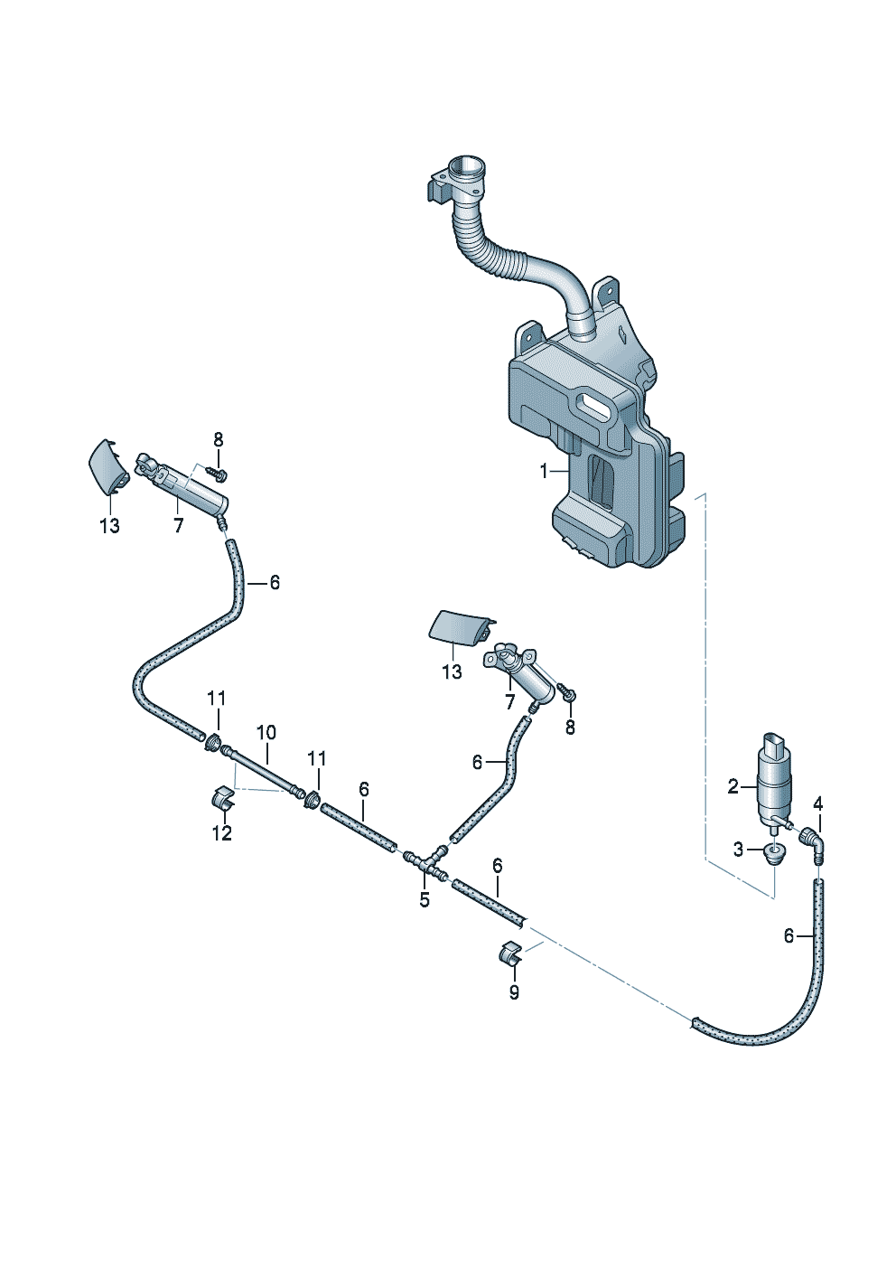 headlight washer system  - Audi A3/S3/Sportb./Lim./qu. - a3