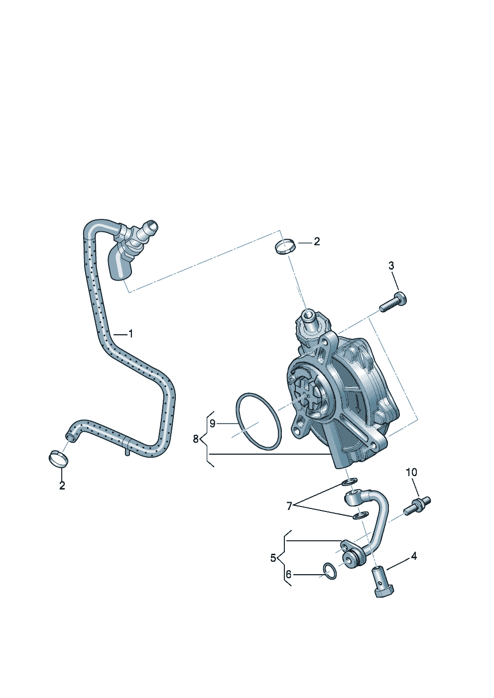 Vacuum pump 4.0 ltr. - Audi A6/S6/Avant quattro - a6q