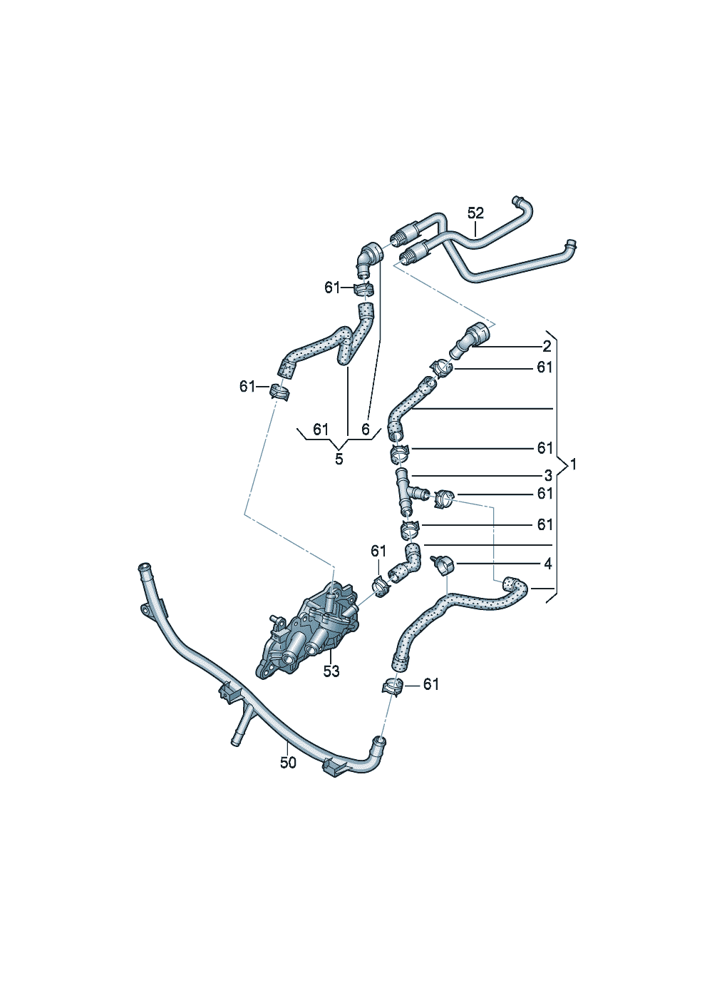 Układ chłodzenia silnikaDla samoch. z napędem na gaz 1.4ltr.tył - Audi A3/S3/Sportb./Lim./qu. - a3