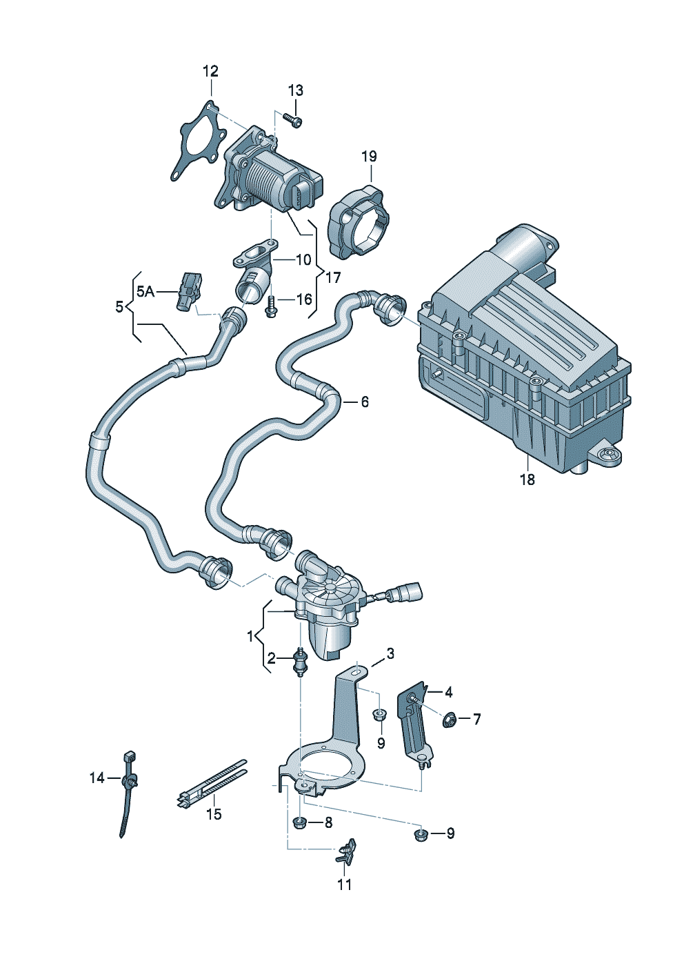 Secondary air pump 1.8/2.0Ltr. - Audi A3/S3/Sportb./Lim./qu. - a3