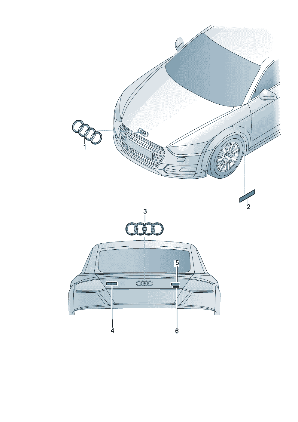 Schriftzüge  - Audi TT/TTS Coupe/Roadster - att
