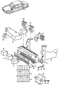 central electricsRelayFuse socketbracket - relay plate/fuse box F             >> 81-C-250 000