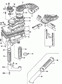 medidor caudal airedosificador  combustibleFiltro de aire con piezas deconexion