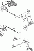 Accelerator pedalaccelerator cablefor manual gearbox