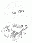 НакладкаНакладка регулятора при-точной вентиляции и отопителяДефлекторВоздушный шланг