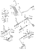 Accelerator pedalfor automatic gearbox
