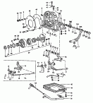 Planetary gears w. regulatorand turbine shaft