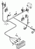 wiring harness for convertibletop frame operation             see illustration: