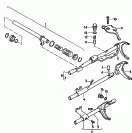 walek przelaczaniadrążek przełączaniaWidełki przełączania biegówdla 5cio bieg.skrz.manual.