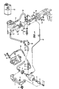 brake servo (hydraulic),pressure accumulator andconnecting partsfor models with powersteering F 85-J-900 001>>