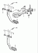pedal hamulcawspornik mocujacy pedalydla skrzyni biegow automat.
