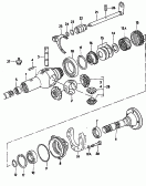 Ausgleichgetriebe mit Sperr-differenzial für Verteiler-getriebe