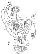 vacuum hoses withconnecting partsfor pneumatic differentiallockfor models with emissioncontrol system