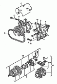 A/C compressorconnecting and mounting partsfor compressor