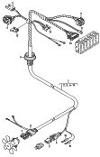 wiring harness for electricfanfor vehicles with no airconditioning system