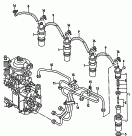 Injection nozzlepressure pipes