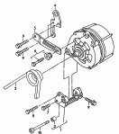 connecting and mounting partsfor alternator