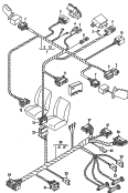 wiring harness for exteriormirror and electricallyoperated seats with memory