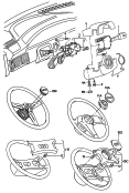 steering column switchand trimCover capsteering wheel