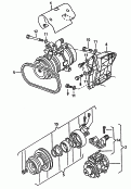 Aircocompressoraansluit- en bevestigings-delen voor compressor              voor koelmedium: F             >> 8B-M-020 000*