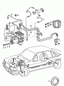 Regulateur de freinagerotor p. capteur de vitessetuyau de freinpour systeme antiblocage ABS F             >> 8B-M-020 000