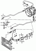 Öldruckleitung für Getriebe-ölkühlungfür 4-Gang-Automatikgetriebe