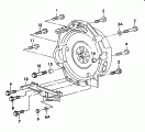 Детали крепления для двигателяи КПдля 4-ступенчатой АКП