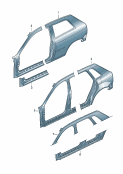 Sectional parts for theside section                     only for: