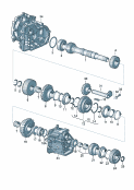 gears and shaftsOutput shaftfor 5 speed manual transmiss.