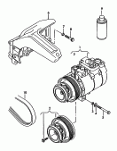 Aircocompressoraansluit- en bevestigings-delen voor compressor