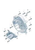 mounting parts for engine andtransmission6-speed automatic gearbox withinteraxle differential