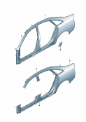 Sections pourpanneau lateralPellicule antigravillons