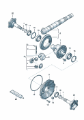 Differentialpinion gear set6-speed manual transmission