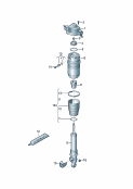 Individual parts for airsuspension dampers
