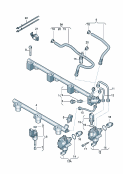 Fuel railFuel pumpInjection valve
