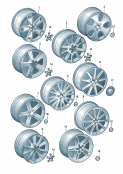 Алюминиевый дискКолпак колеса
