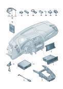 Control unit for infor-mation electronicsfor vehicles with navigationsystem           See parts bulletin: