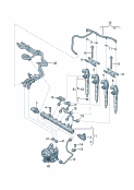 Fuel railInjector unitpressure pipes