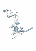 Труба выпуска ОГ с сажевымфильтром и нейтрализаторомПровод управлениядатчика разности давлений