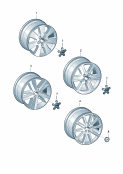 Алюминиевый дискдля зимних шинКолпак колеса